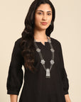 Monochrome Black Kurta Set
