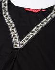 Black Monochrome Kurta