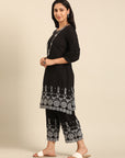 Monochrome Black Kurta Set