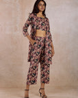 Multicolor Rayon Printed Co-ord Set