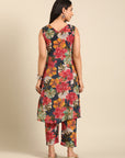 Multicolor Floral Print Kurta Set