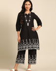 Monochrome Black Kurta Set