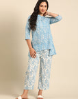 Blue Printed Co-ord Set