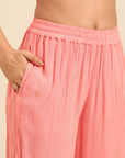 Coral Straight Kurta Pant Set