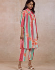 Muslin Multicolor Kurta Set