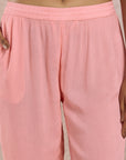 Pink Solid Co-ord Set