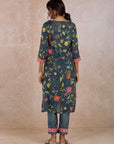 Teal Printed Kurta