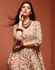 Off-White Printed Kurta Set
