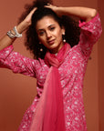 Coral Printed Kurta Set
