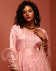 Pink Embroidered Kurta Set