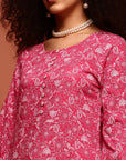 Coral Printed Kurta Set