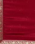 Maroon Brocade Kurta Set