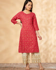 Fuchsia Flared Kurta
