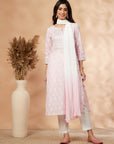 Light Pink Printed Kurta Set