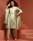 Sage Green Chikankari Kurta Set