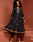 Anarkali Navy Blue Kurta Set
