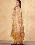 Mustard Printed Kurta Set