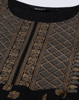 Kalidar Black Printed Kurta