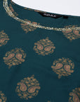 Green Printed Kurta Set