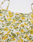 Off-white Printed Tiered Dress