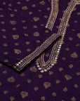 Violet Printed Kurta Set