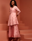 Pink Embroidered Kurta Set