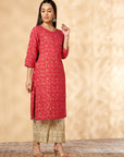 Fuchsia Flared Kurta