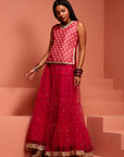 Fuchsia Printed Lehenga Set