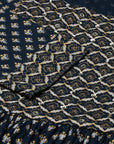 Navy Printed Gathered Kurta Set