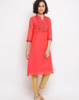 Orange Straight Kurta