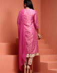 Pink Solid Kurta Set