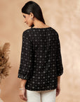 Printed Black Top