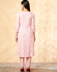 Pink Printed Kurta Set
