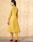 Yellow Embroidered Kurta Set