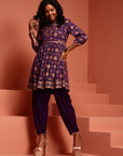 Violet Solid Rayon Salwar