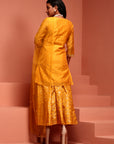 Yellow Chanderi Kurta Set