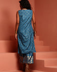 Blue Printed Shantoon Kurta Set