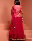 Fuchsia Printed Lehenga Set