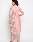 Pink Straight Kurta Set