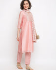 Pink Straight Kurta Set