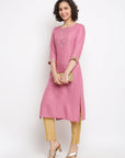 Old-Rose Straight Kurta