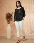 Printed Black Top