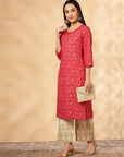 Fuchsia Flared Kurta