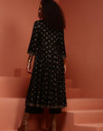 Kalidar Black Printed Kurta