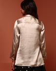 Silver Satin Shirt