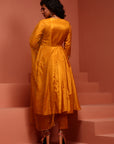 Yellow Kalidar Kurta Set