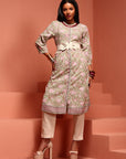 Green Printed Cotton Kurta