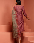 Rose Pink Embroidered Kurta Set