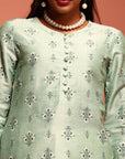 Mint Printed Kurta Set