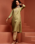 Mint Embroidered Kurta Set